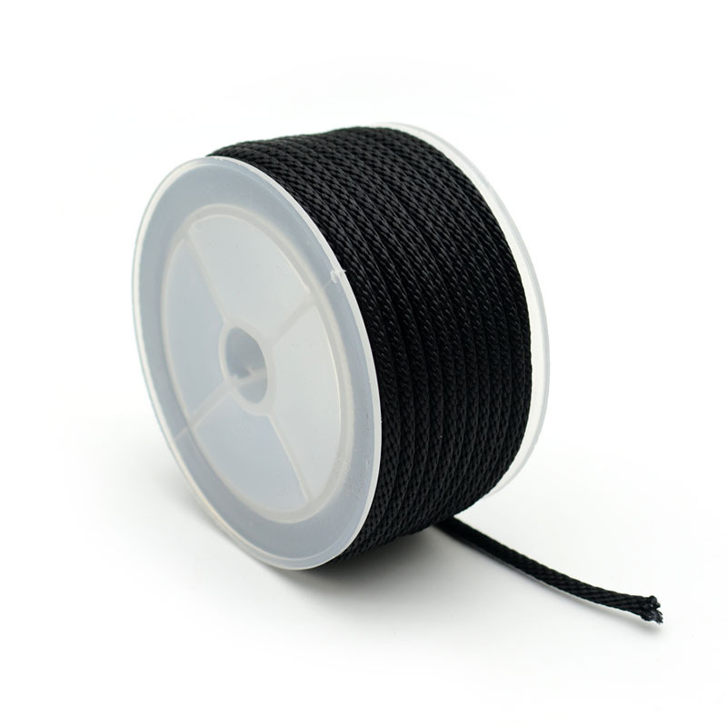 Kordu rotaslietas: rokassprādze un kaklarota no 2 mm pītiem auklām, roku adīts, Xinlong zīmols, 2024. gada pavasaris