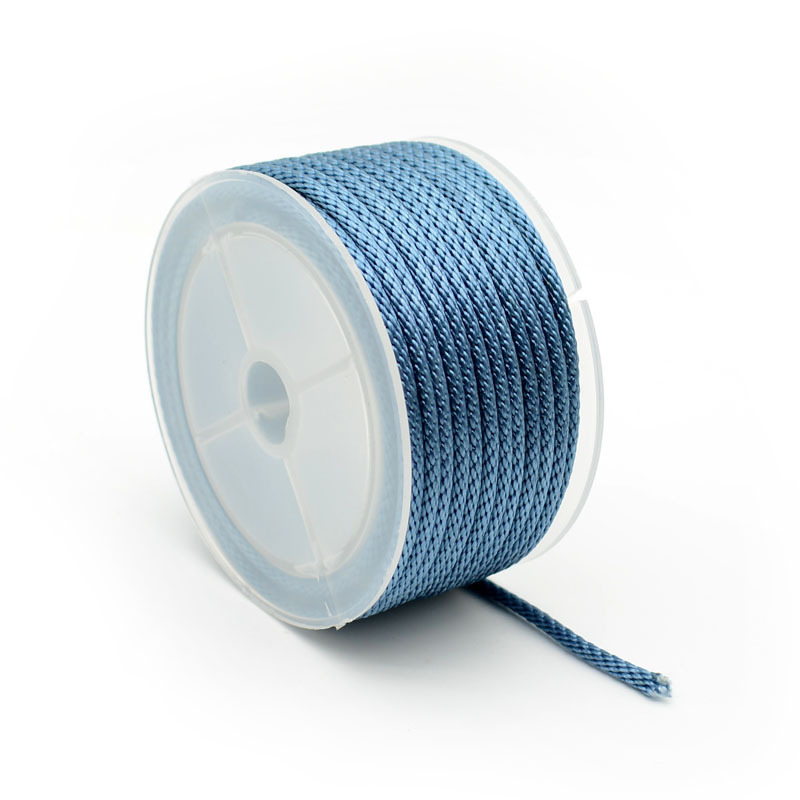 Kordu rotaslietas: rokassprādze un kaklarota no 2 mm pītiem auklām, roku adīts, Xinlong zīmols, 2024. gada pavasaris