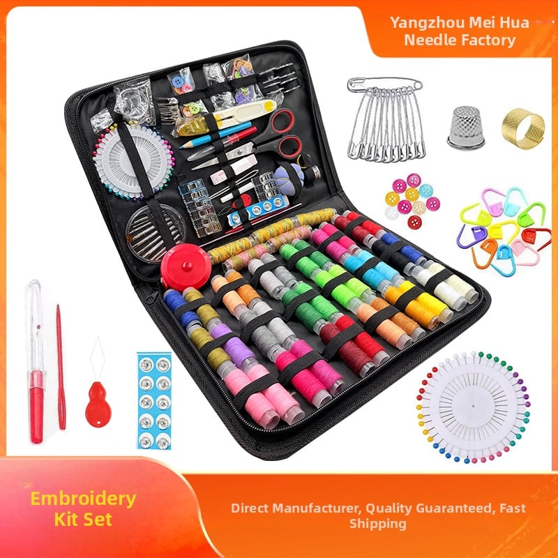 Nešiojamas siuvimo dėžutės rinkinys – daugiafunkcinis, namų naudojimui, rankų darbo DIY įrankiai