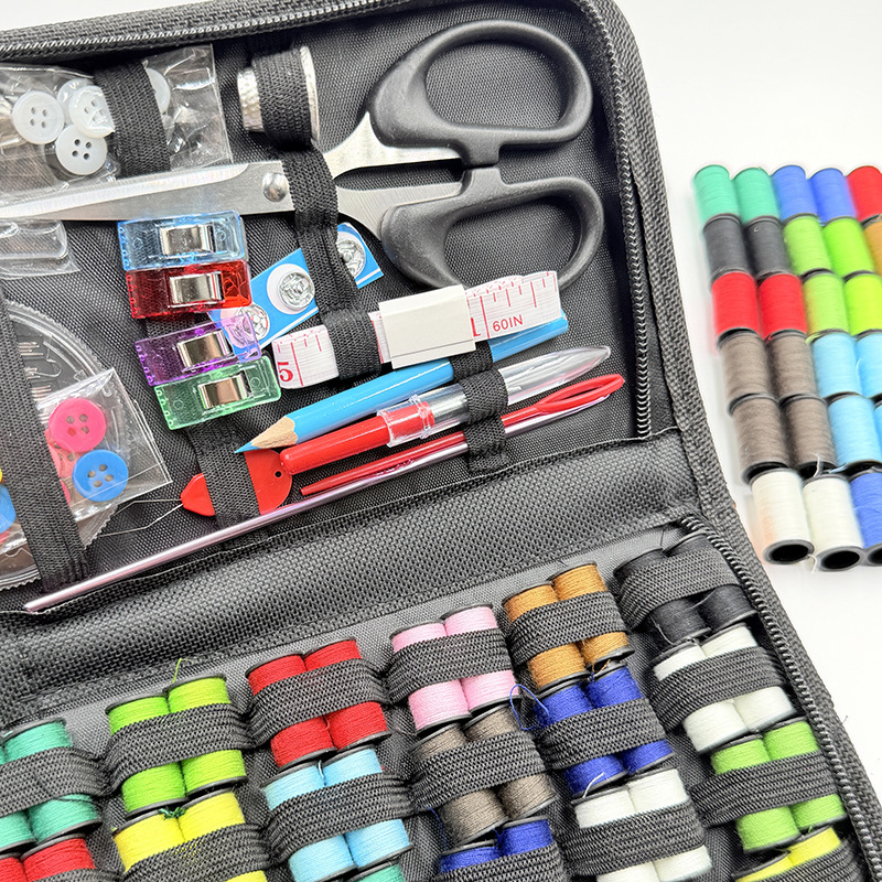 Nešiojamas siuvimo dėžutės rinkinys – daugiafunkcinis, namų naudojimui, rankų darbo DIY įrankiai