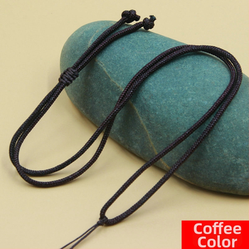 Unisex regulējama austas auklas kaklarota, DIY zīmols, bez metāla