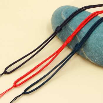 Unisex regulējama austas auklas kaklarota, DIY zīmols, bez metāla