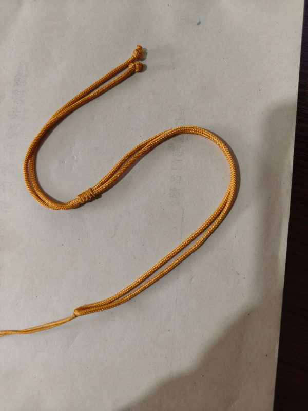 Unisex regulējama austas auklas kaklarota, DIY zīmols, bez metāla