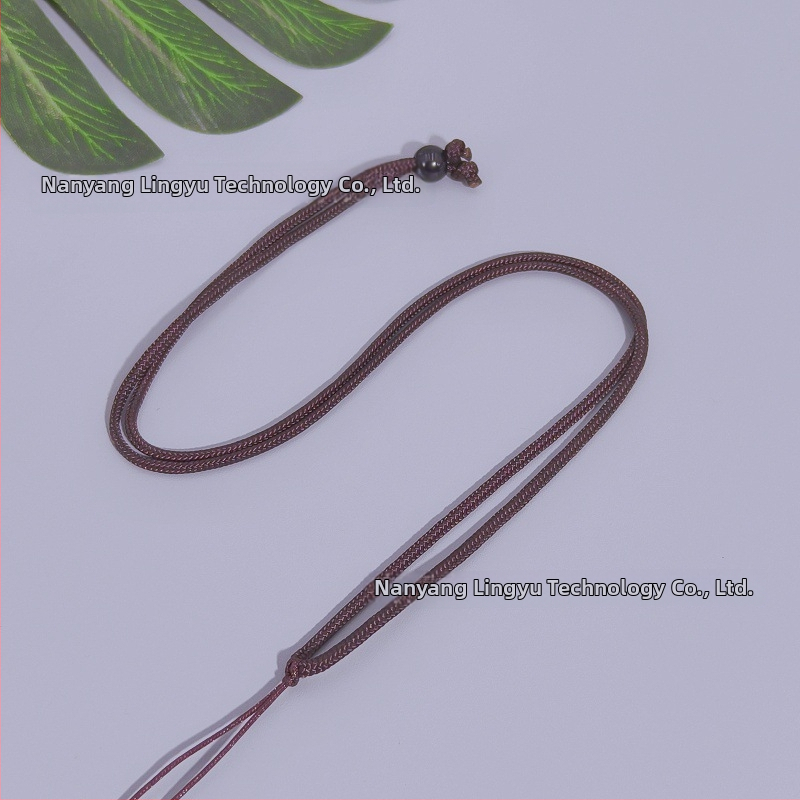 Unisex regulējama austas auklas kaklarota, DIY zīmols, bez metāla