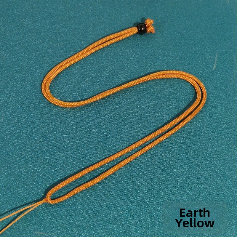 Unisex regulējama austas auklas kaklarota, DIY zīmols, bez metāla