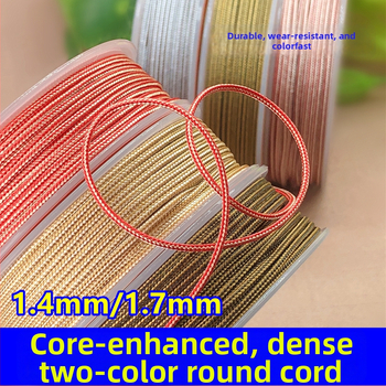 Rotaslietu pērlīšu vads jade griešanai un Bodhi pērlēm aušanai; apaļš pletēts aukla; speciālā līnija