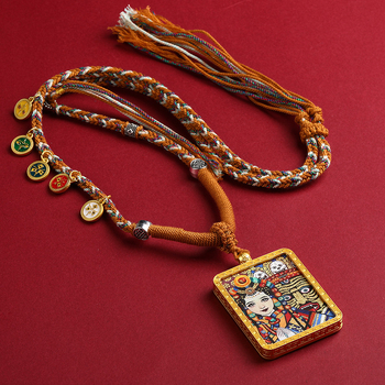 Sakausējuma kaklarota, roku adīta, regulāra ķēde, Jaunais ķīniešu stil, vasara 2024