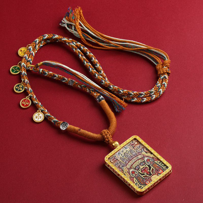 Sakausējuma kaklarota, roku adīta, regulāra ķēde, Jaunais ķīniešu stil, vasara 2024