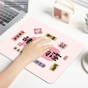 Компактна подложка за мишка – естествен каучук, против хлъзгане, печат с трансфер на топлина, едностранна; възможност за печат на лого