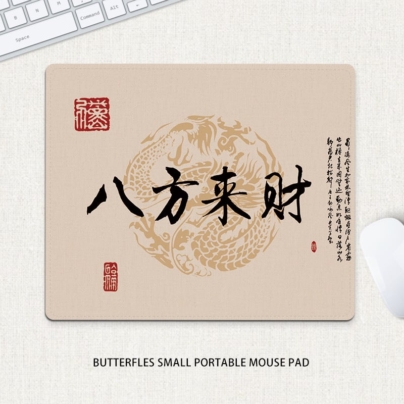 Компактна подложка за мишка – естествен каучук, против хлъзгане, печат с трансфер на топлина, едностранна; възможност за печат на лого