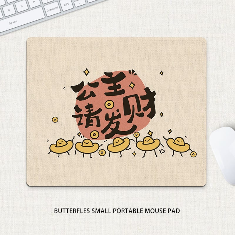 Компактна подложка за мишка – естествен каучук, против хлъзгане, печат с трансфер на топлина, едностранна; възможност за печат на лого