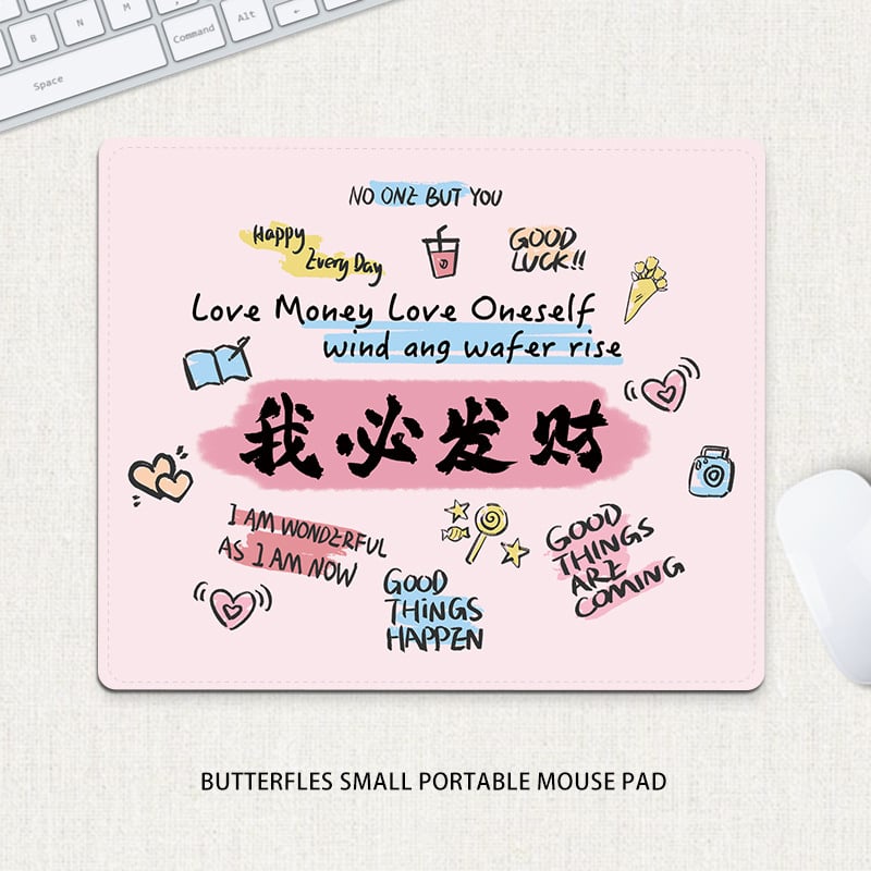 Компактна подложка за мишка – естествен каучук, против хлъзгане, печат с трансфер на топлина, едностранна; възможност за печат на лого