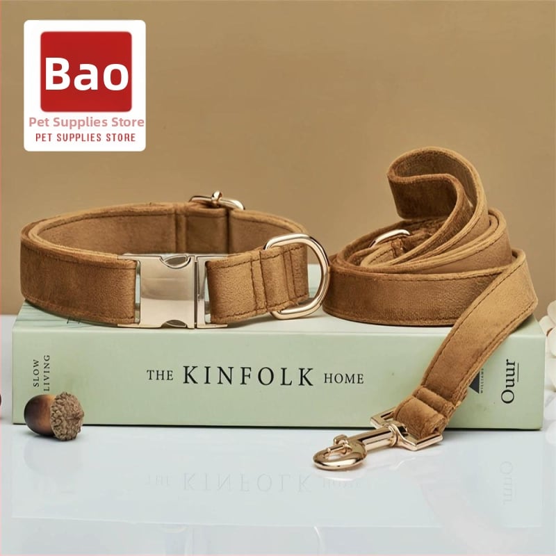 Кучешки нашийник Dadugo, с райета, от вълна, универсално пасва за всички кучета