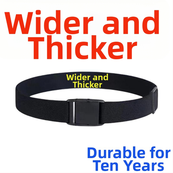 Ελαστική ζώνη μέσης από γνήσιο δέρμα για άνδρες και γυναίκες, αγκράφα με πιν, πλάτος κάτω από 2 εκ