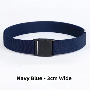 Ελαστική ζώνη μέσης από γνήσιο δέρμα για άνδρες και γυναίκες, αγκράφα με πιν, πλάτος κάτω από 2 εκ