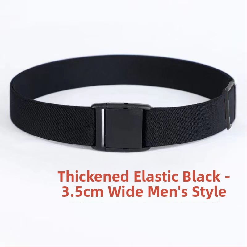 Ελαστική ζώνη μέσης από γνήσιο δέρμα για άνδρες και γυναίκες, αγκράφα με πιν, πλάτος κάτω από 2 εκ