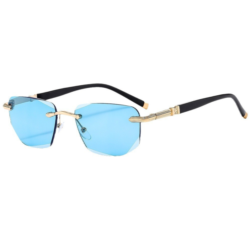 Čitačke naočale bez okvira - anti-plavo svjetlo, četvrtasti okvir, vintage retro stil, izdanje ljeto 2025