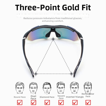 Poliarizuotos dviračių akinės, TR-90 rėmas, vėjo atsparios, pilnas rėmas, modelis Jh-161, reguliuojamos nosies pagalvėlės