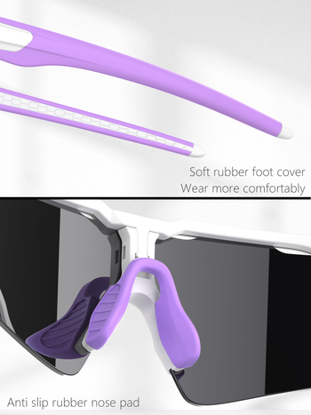 S202 dviračių akiniai – TR medžiaga, sportiniai, vėjo atsparūs, suderinami su dioptrijomis