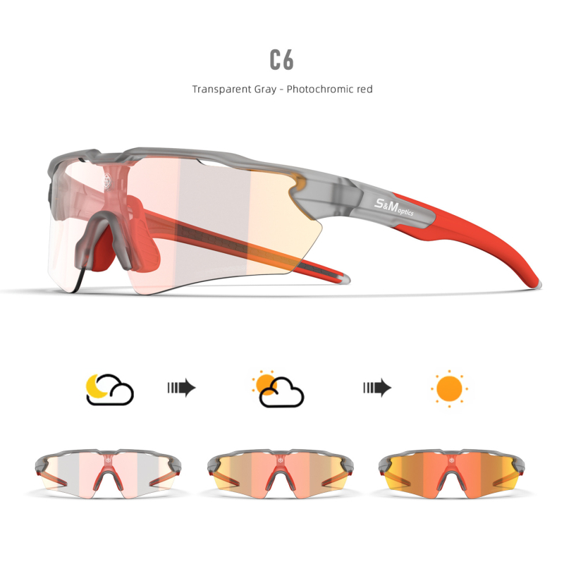 S202 dviračių akiniai – TR medžiaga, sportiniai, vėjo atsparūs, suderinami su dioptrijomis