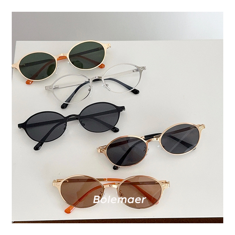 Dječje sunčane naočale s okruglim okvirom, netpolarizirane PC leće, pun okvir metal-plastika, pogodné za putovanja, vožnju, modu i nastupe, ljeto 2025