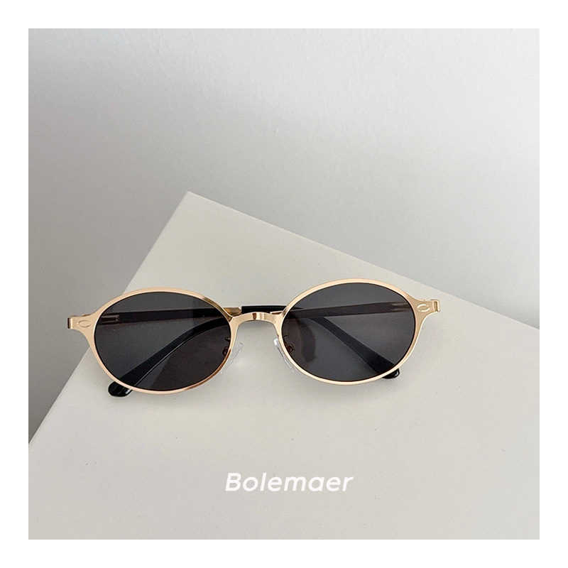 Dječje sunčane naočale s okruglim okvirom, netpolarizirane PC leće, pun okvir metal-plastika, pogodné za putovanja, vožnju, modu i nastupe, ljeto 2025