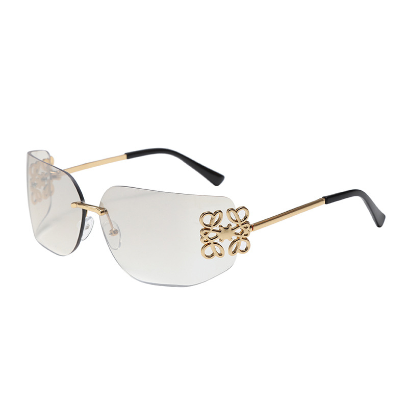 Naneské naočale bez okvira s konkavnim oblikom – UV400 zaštita, AC leće, PC okvir, elegantan minimalistički stil (Spring 2025)