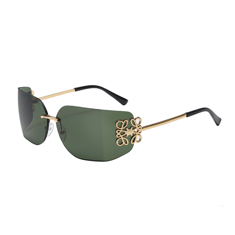 Naneské naočale bez okvira s konkavnim oblikom – UV400 zaštita, AC leće, PC okvir, elegantan minimalistički stil (Spring 2025)