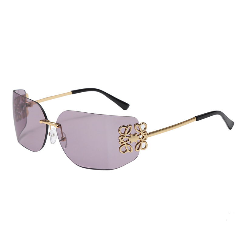 Naneské naočale bez okvira s konkavnim oblikom – UV400 zaštita, AC leće, PC okvir, elegantan minimalistički stil (Spring 2025)