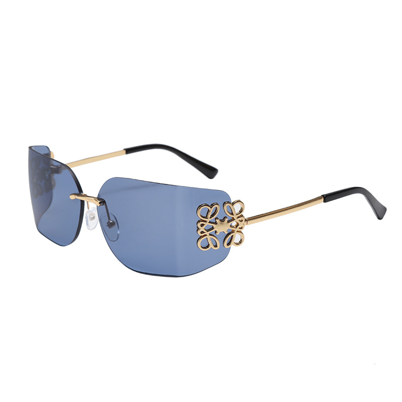 Naneské naočale bez okvira s konkavnim oblikom – UV400 zaštita, AC leće, PC okvir, elegantan minimalistički stil (Spring 2025)