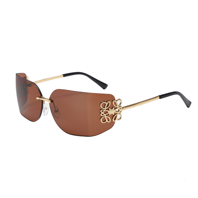 Naneské naočale bez okvira s konkavnim oblikom – UV400 zaštita, AC leće, PC okvir, elegantan minimalistički stil (Spring 2025)