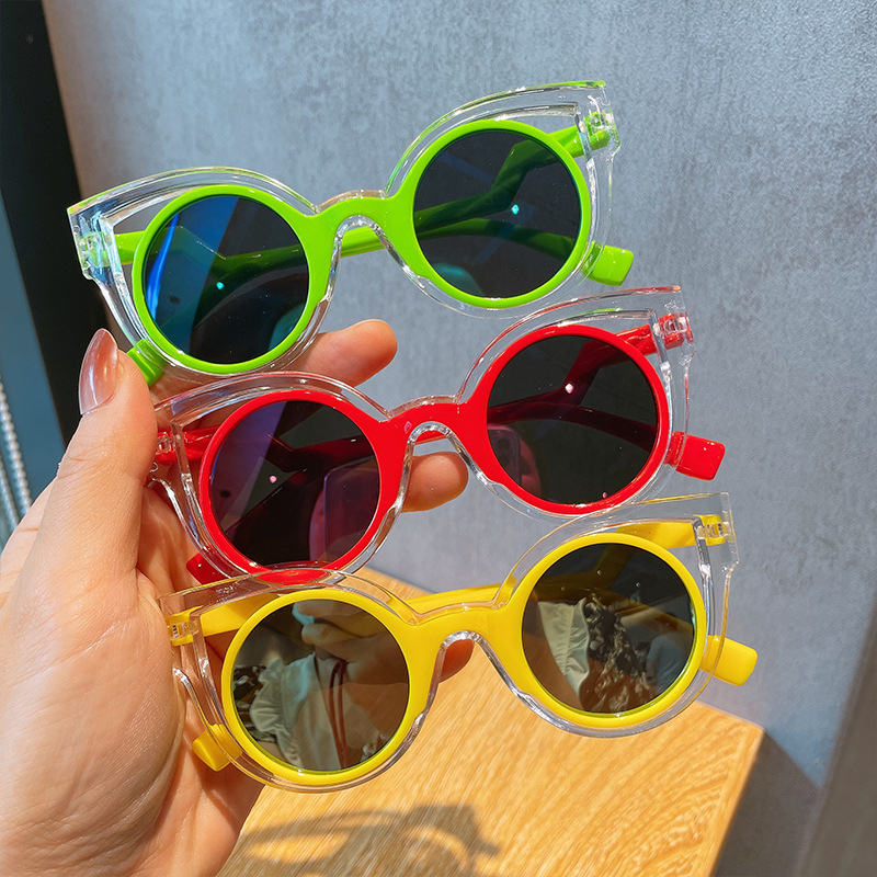 Dječje polarizirane sunčane naočale – puni okvir, plastičan okvir i leće, okrugli oblik