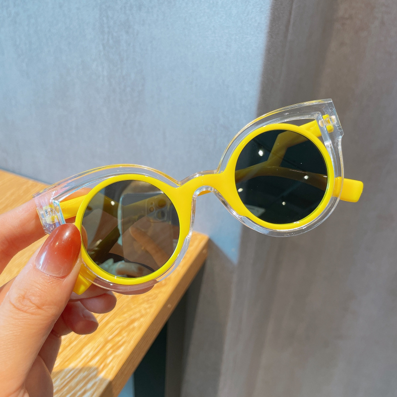 Dječje polarizirane sunčane naočale – puni okvir, plastičan okvir i leće, okrugli oblik