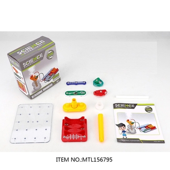 Set de blocuri electronice de construcție cu lumini, giroscop spațial și experimente educaționale