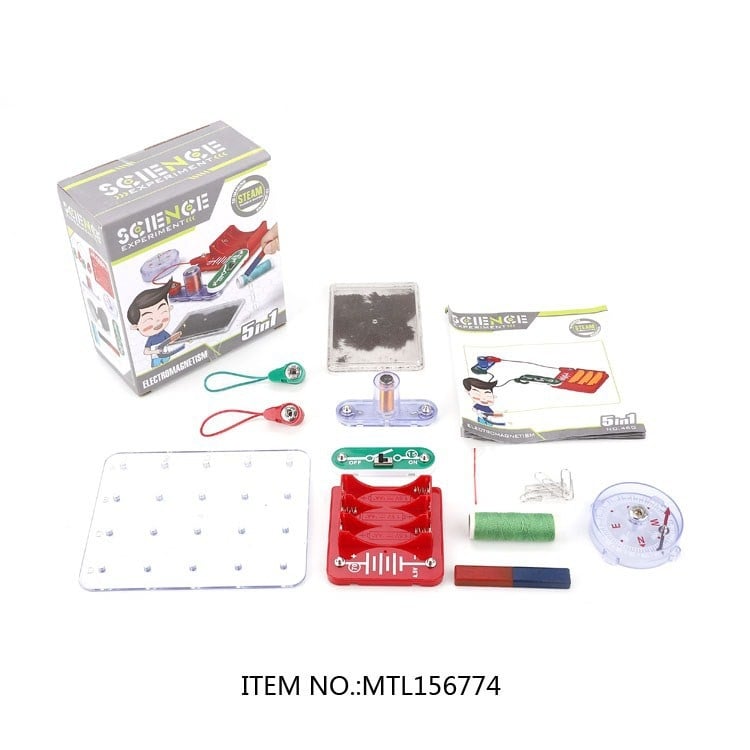 Set de blocuri electronice de construcție cu lumini, giroscop spațial și experimente educaționale