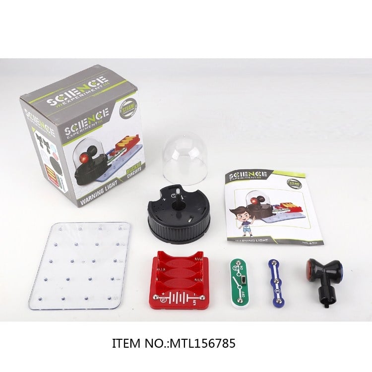 Set de blocuri electronice de construcție cu lumini, giroscop spațial și experimente educaționale