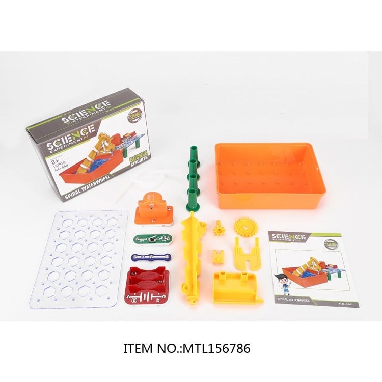 Set de blocuri electronice de construcție cu lumini, giroscop spațial și experimente educaționale