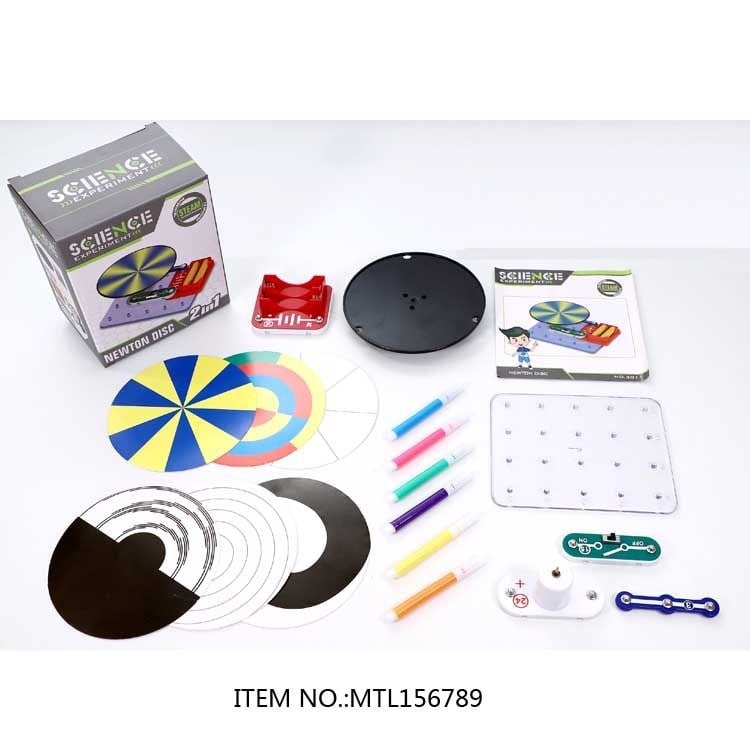 Set de blocuri electronice de construcție cu lumini, giroscop spațial și experimente educaționale