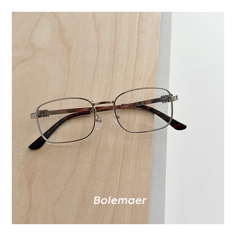 Dječje sunčane naočale: korejski retro kvadratni metalni okvir, u punom okviru, plastične leće, UV zaštita kategorija 2, ljeto 2025