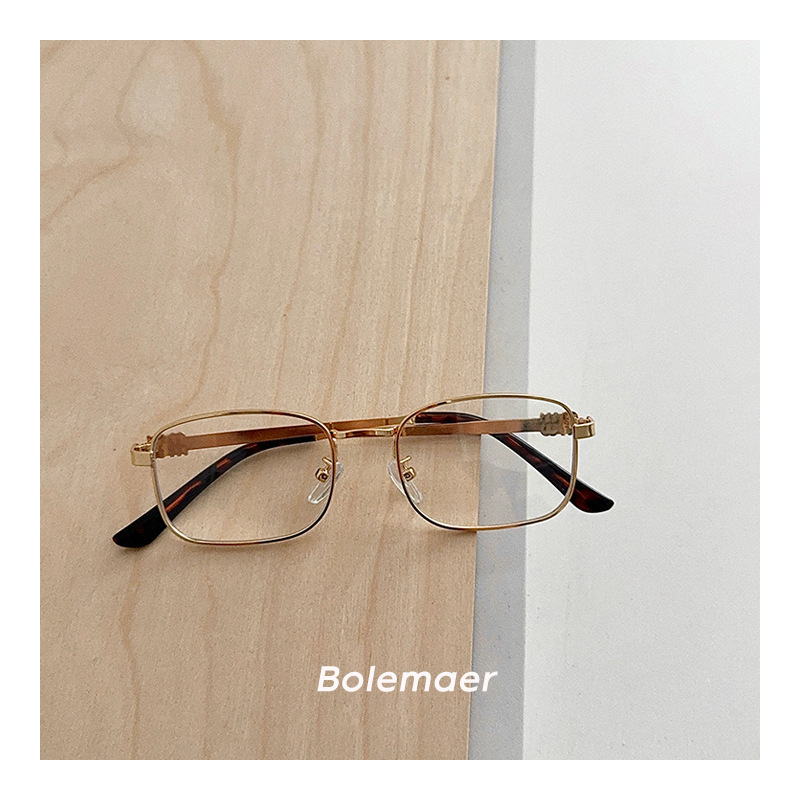 Dječje sunčane naočale: korejski retro kvadratni metalni okvir, u punom okviru, plastične leće, UV zaštita kategorija 2, ljeto 2025