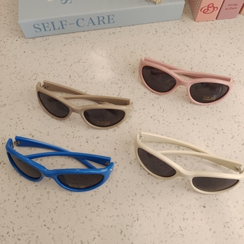 Dječje sunčane naočale UV400, okrugli plastični okvir, leće od smole, puna okvir, bez polarizacije