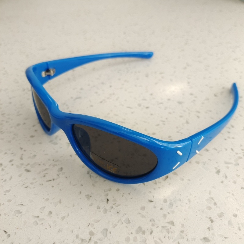 Dječje sunčane naočale UV400, okrugli plastični okvir, leće od smole, puna okvir, bez polarizacije