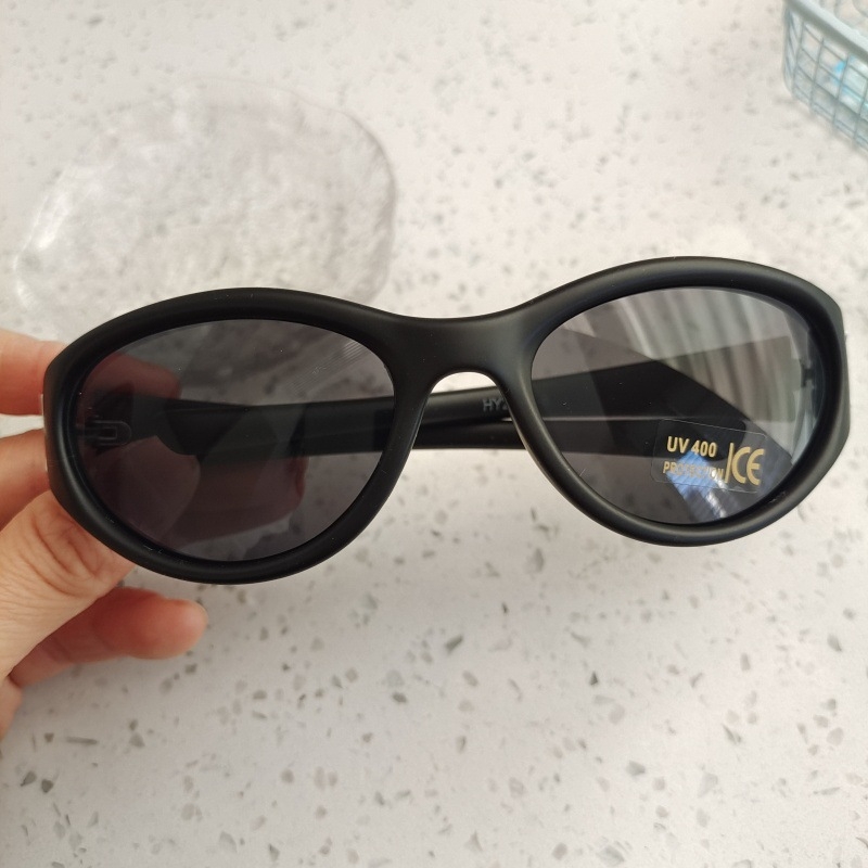 Dječje sunčane naočale UV400, okrugli plastični okvir, leće od smole, puna okvir, bez polarizacije