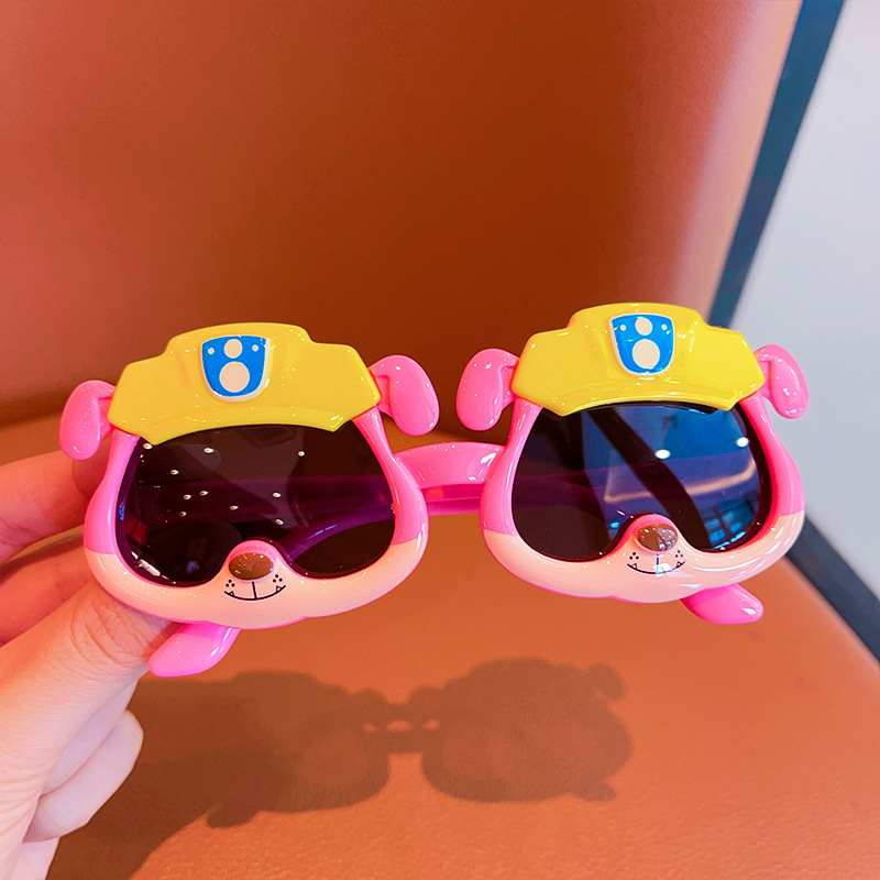 Dječje sunčane naočale s cartoon mecha dizajnom, polarizirane, UV380 zaštita, klip okvir, akrilne leće, okvir od plastike/PC