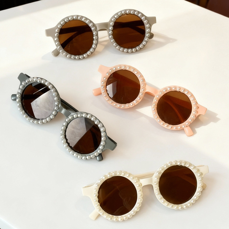 Bērnu saulesbrilles ar pērļu modes dizainu, pilns rāmis, modelis 8031, Forest Fox, Ziemas 2025