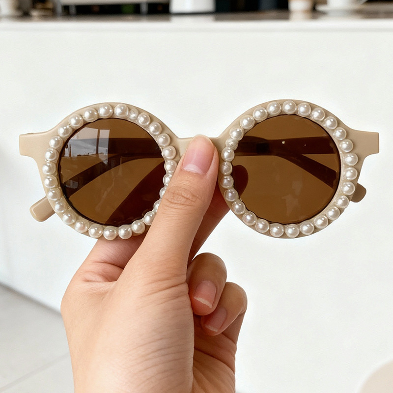 Bērnu saulesbrilles ar pērļu modes dizainu, pilns rāmis, modelis 8031, Forest Fox, Ziemas 2025