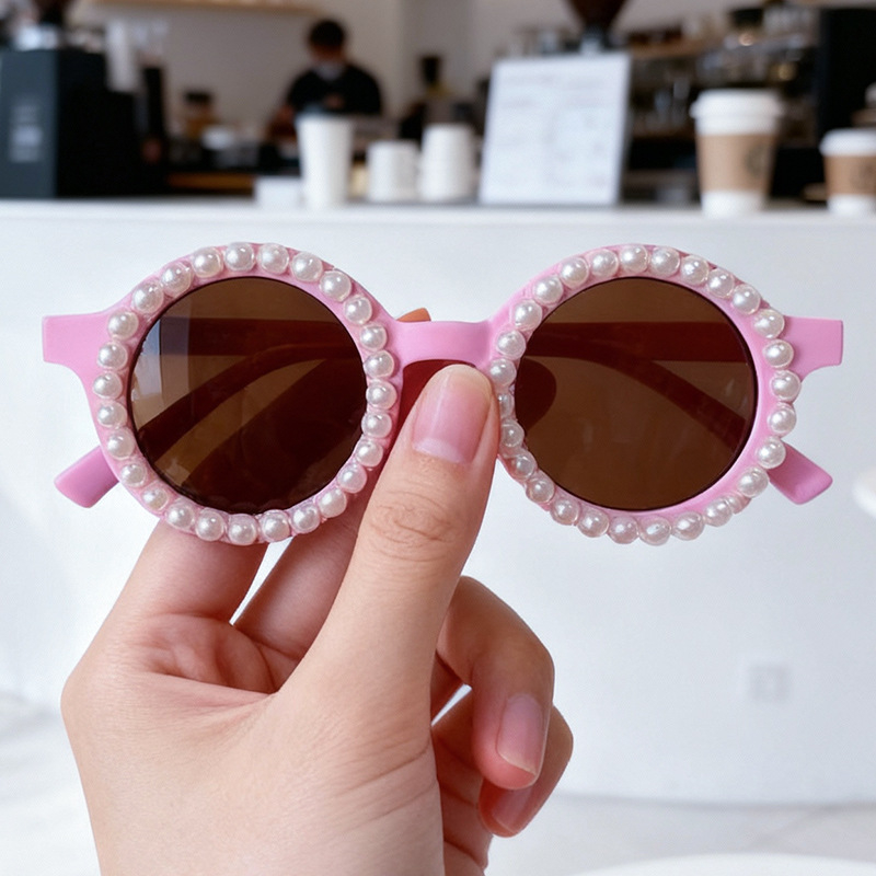 Bērnu saulesbrilles ar pērļu modes dizainu, pilns rāmis, modelis 8031, Forest Fox, Ziemas 2025