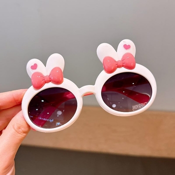 Dječje sunčane naočale – cartoon dizajn, okrugli okvir, puni okvir, UV380, AC leće, PC okvir