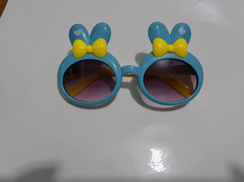 Dječje sunčane naočale – cartoon dizajn, okrugli okvir, puni okvir, UV380, AC leće, PC okvir