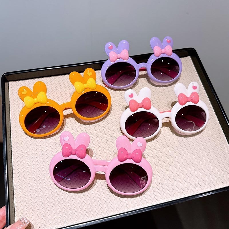Dječje sunčane naočale – cartoon dizajn, okrugli okvir, puni okvir, UV380, AC leće, PC okvir